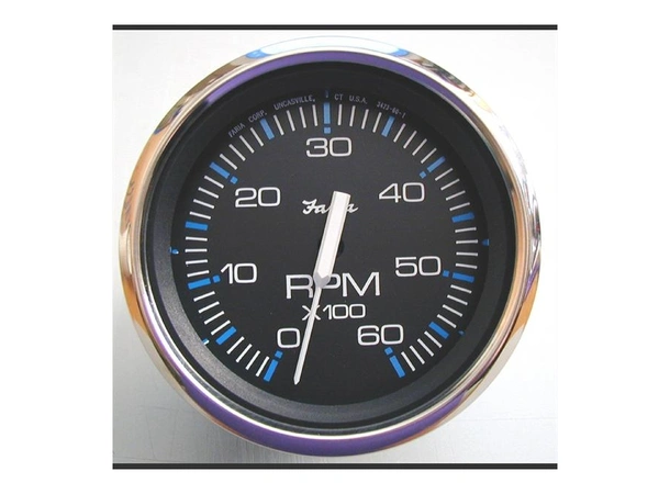 FARIA Turteller + Time Diesel 0-4000rpm Ø3" - Sort bl.ring - f.magn.sv.hjulføler